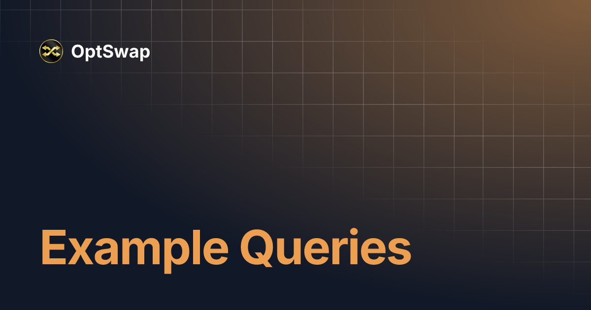 Example Queries | OptSwap